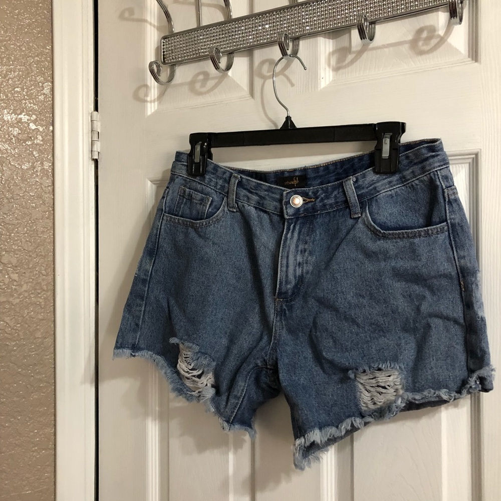 Denim shorts worn once